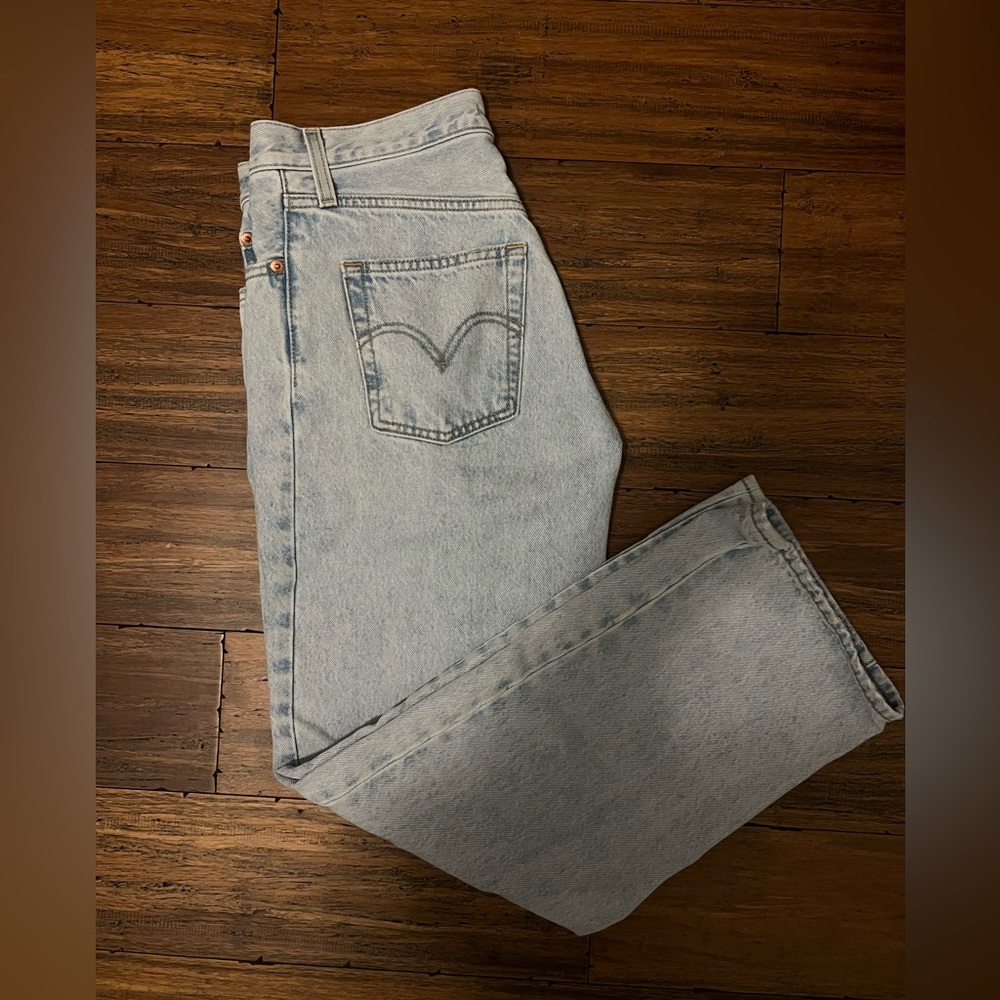 Levis ribcage straight ankle jeans